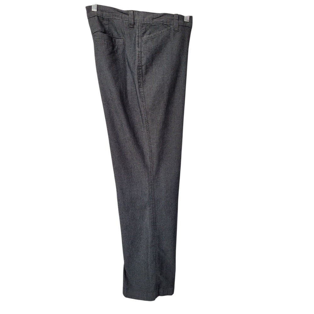 Lee Riders Women's Pants 12P Casual Black Chevron Straight Leg Cotton Blend